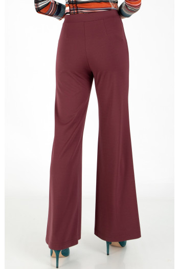 Pantaloni din jerseu ajustat de culoare Dry Rose [1]