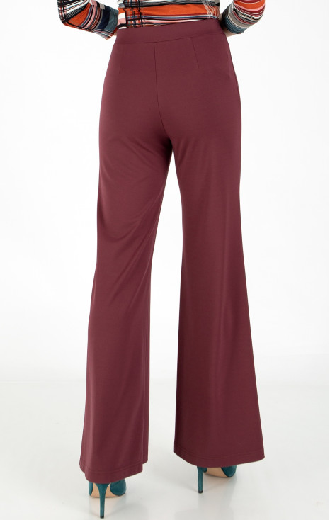 Pantaloni din jerseu ajustat de culoare Dry Rose [1]