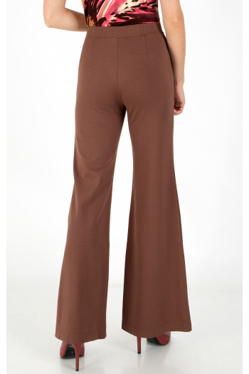 Pantaloni din jerseu ajustat de culoare Mocha Mousse [1]