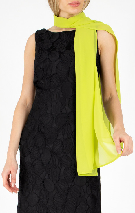 Eșarfă fină dintr-un material vaporos, de culoare Wild Lime