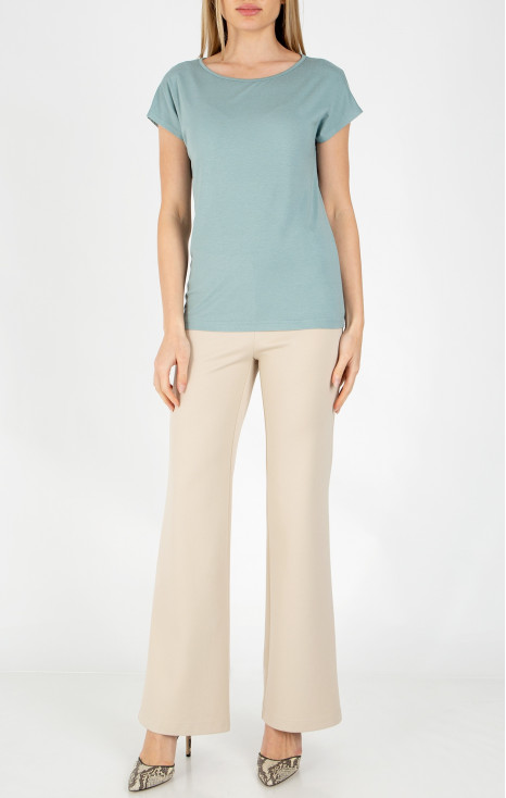 Bluză din jerseu ușor cu siluetă lejeră de culoare Cloud Blue