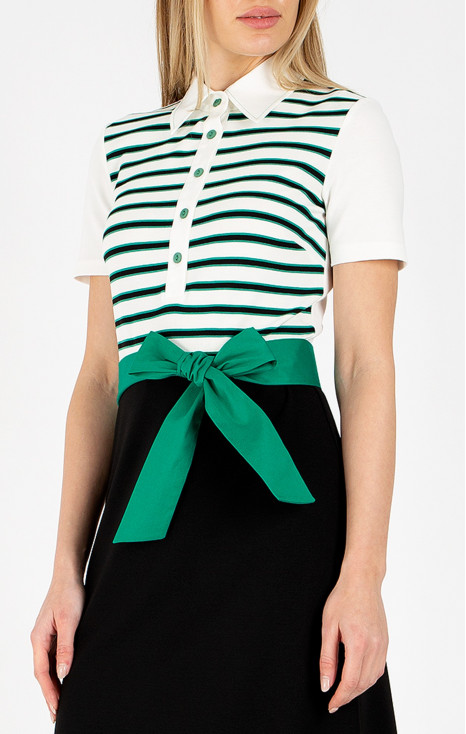 Curea decorativă din bumbac de culoare verde - Shady Glade [1]