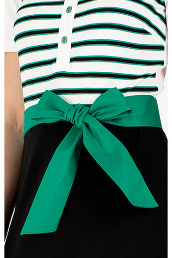 Curea decorativă din bumbac de culoare verde - Shady Glade