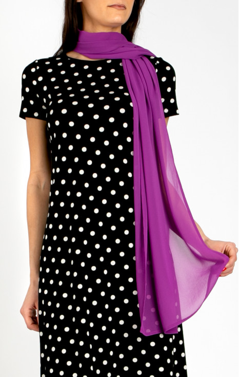 Eșarfă vaporoasă &icirc;n culoarea Dahlia