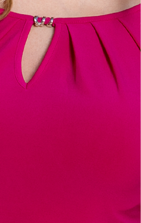 Bluză din jerseu de lux de culoare Raspberry Sorbet