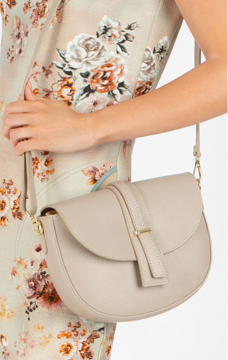 Geantă elegantă din piele naturală, de culoare Sesame [1]