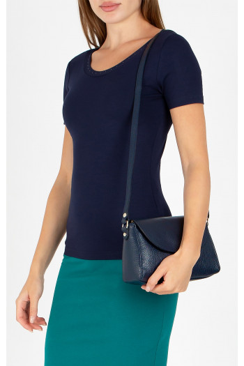 Geantă mică din piele naturală, de culoare Indigo [1]