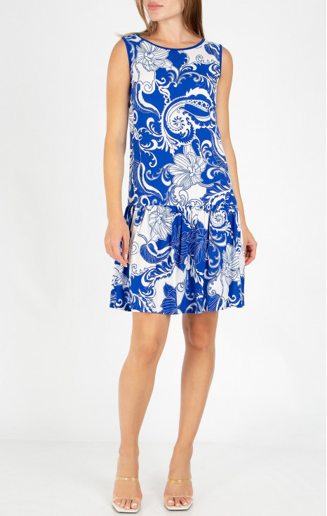 Summer dress Blue Ocean in lightweight viscose