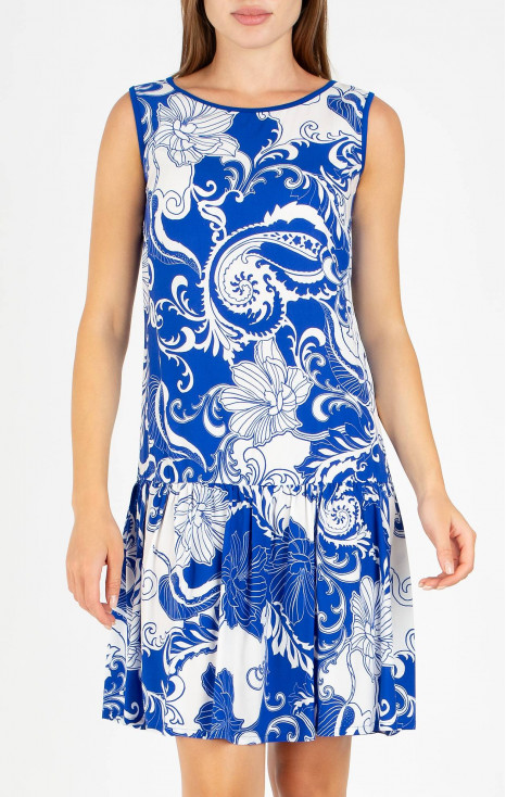 Summer dress Blue Ocean in lightweight viscose [1]