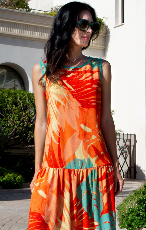 Summer dress Summer Energy in lightweight viscose