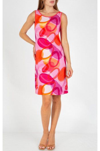 Rochie de vară în nuanțe coral și roz