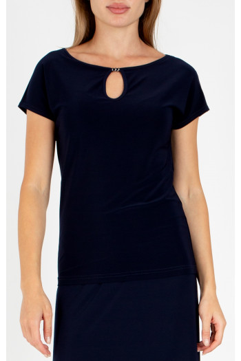Bluză elegantă în culoarea Dark Navy Blue