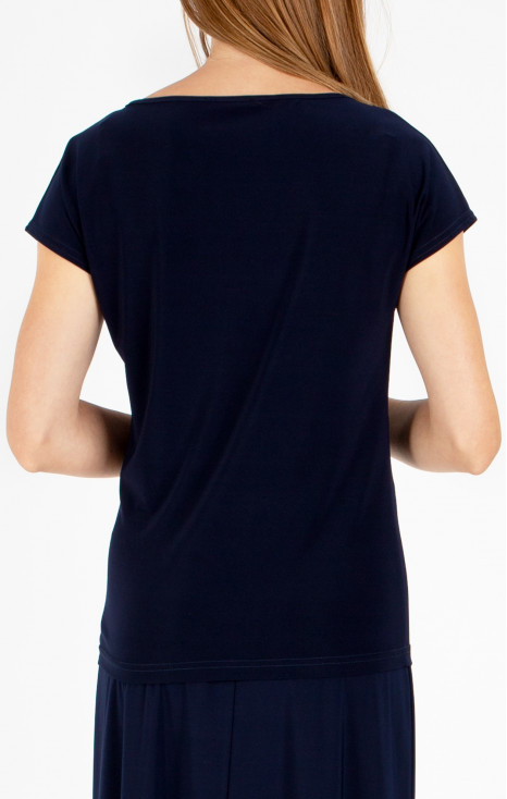 Bluză elegantă &icirc;n culoarea Dark Navy Blue