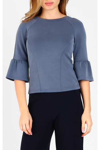 Bluză stilată, de culoare Infinity Blue [1]