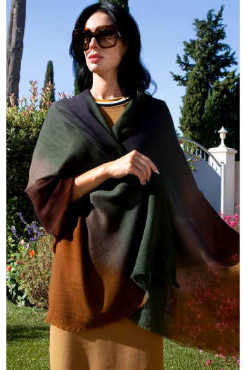 Wool and modal scarf - Urban Colorful Sunset