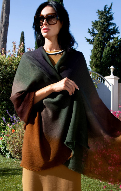 Wool and modal scarf - Urban Colorful Sunset