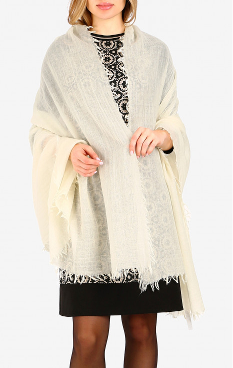 Wool scarf - Ivory Breeze