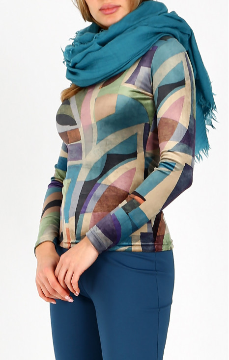 Fular călduros din lână, Brittany Blue [1]