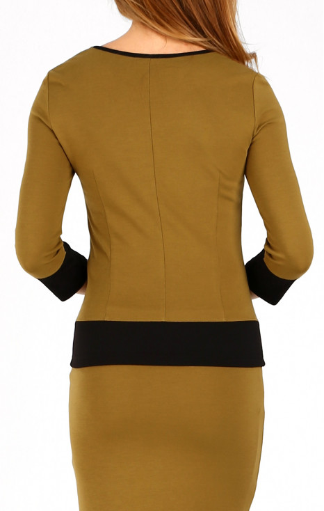 Bluză din material ferm în culoarea Bronze Mist [1]