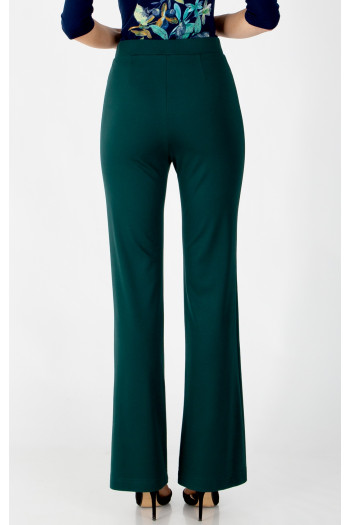 Pantalon din tricot dens, în culoarea verde închis Botanical Garden [1]