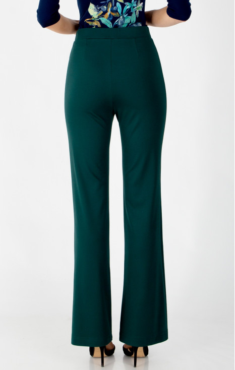 Pantalon din tricot dens, în culoarea verde închis Botanical Garden [1]