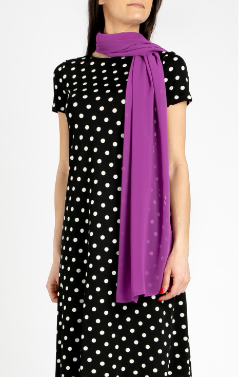 Rochie din jerseu greu de lux cu imprimeu Polka dots