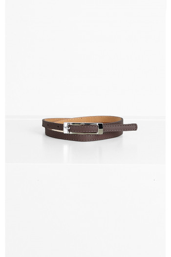 Slim Genuine Leather Belt – Brown Chocolate