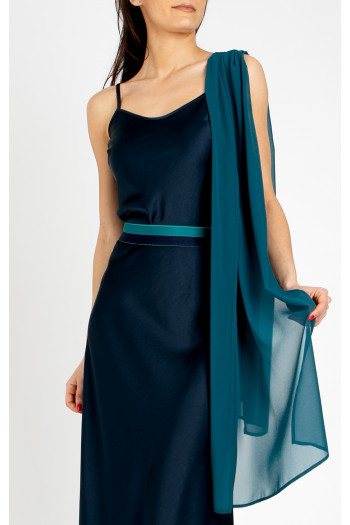 Eșarfă vaporoasă în culoarea Pacific