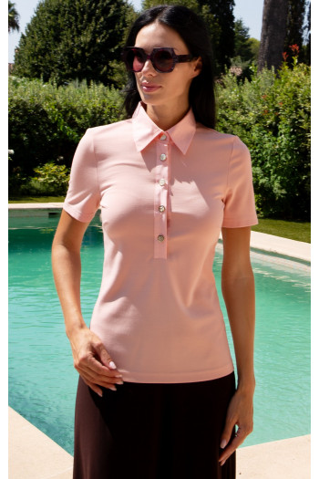 Bluză din tricot dens Soft Pink [1]