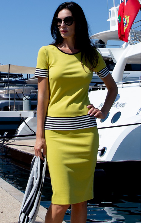 Bluză din tricot dens Lime & Stripes