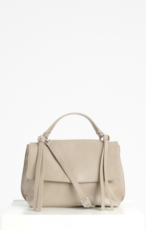 Daphne Leather Bag – Soft Beige