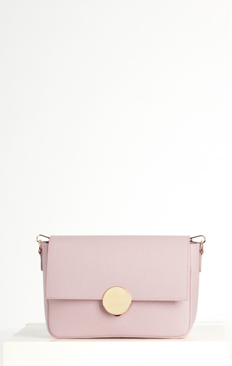 Daphne Leather Bag &ndash; Violet Ice Pearl Button