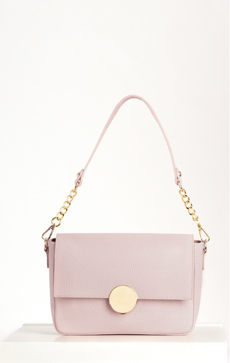 Daphne Leather Bag &ndash; Violet Ice Pearl Button