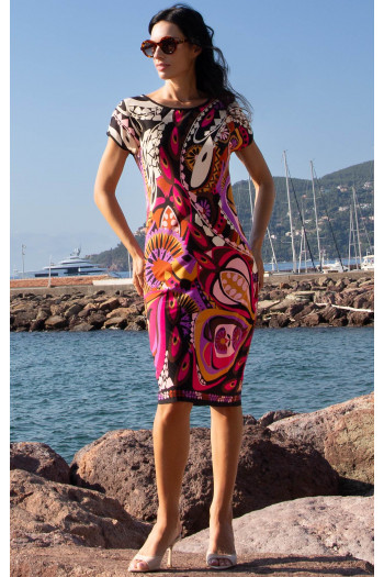 Relaxed Jersey Dress – Earth Paisley