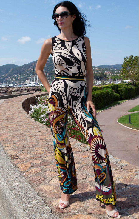 Sleeveless Jersey Top &ndash; Earth Paisley
