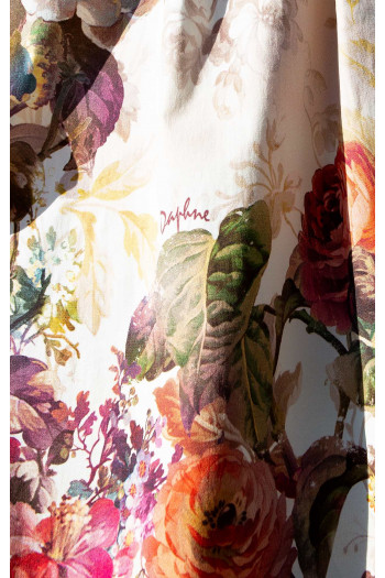 Cotton Fit-and-Flare Dress – Floral Symphony [1]
