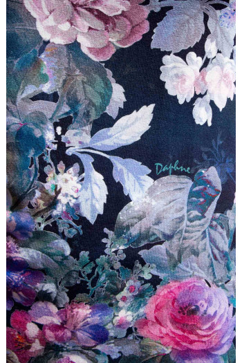 Stretch Viscose Jersey Top – Floral Symphony [1]